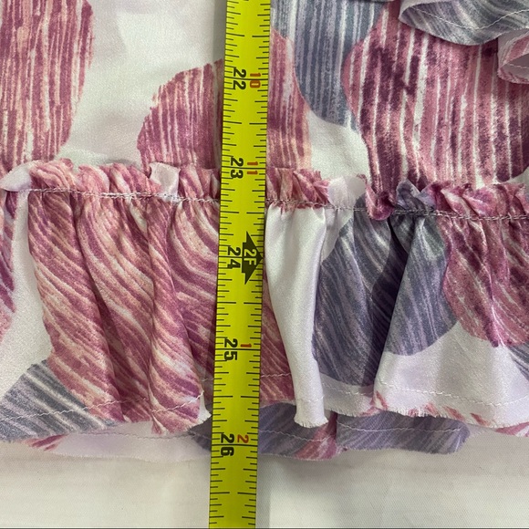 BANANA REPUBLIC 100% Silk Sleeveless Top Ruffles S - Picture 10 of 12